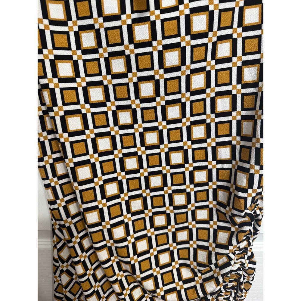 Anthropologie NWT The Maya Ruched Cowl-Neck Dress: Printed Mini Edition Size XL - Picture 3 of 10